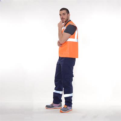 Formteks Reflektörlü Mühendis Yelek Turuncu
