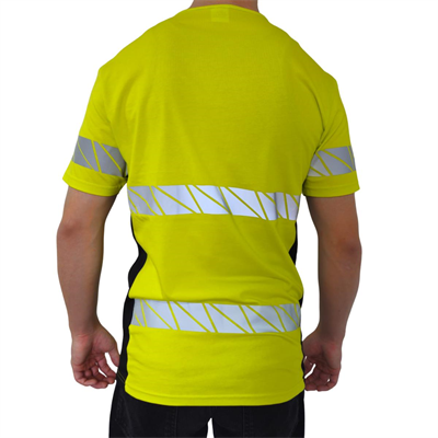 Formteks RefleX Pro – Reflektör Baskılı O Yaka İş Tişörtü Sarı Siyah