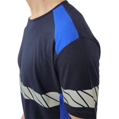 Formteks RefleX Pro – Reflektör Baskılı O  Yaka  İş Tişörtü Lacivert Sax