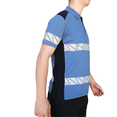 Formteks RefleX Pro – Reflektör Baskılı Polo Yaka İş Tişörtü İndigo Lacivert