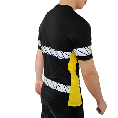 Formteks RefleX Pro – Reflektör Baskılı O Yaka İş Tişörtü Siyah Sarı