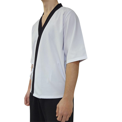 Formteks Sushi Şef Kimono Ceketi  Beyaz Siyah