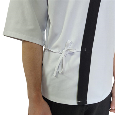 Formteks Sushi Şef Kimono Ceketi  Beyaz Siyah