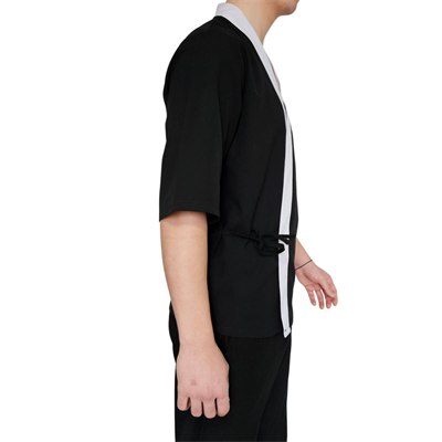 Formteks Sushi Şef Kimono Ceketi Siyah Beyaz