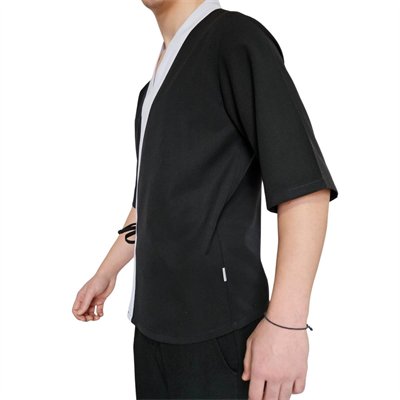 Formteks Sushi Şef Kimono Ceketi Siyah Beyaz