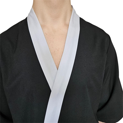 Formteks Sushi Şef Kimono Ceketi Siyah Beyaz