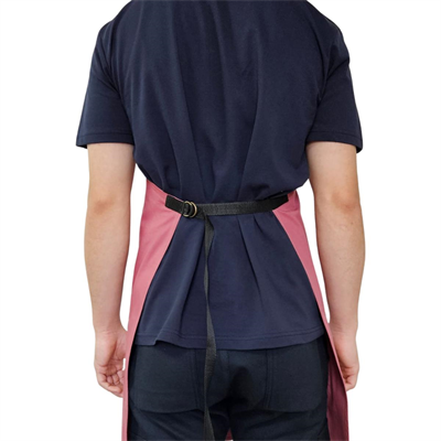 Formteks Tokalı Biye Cepli Boydan Önlük Pembe