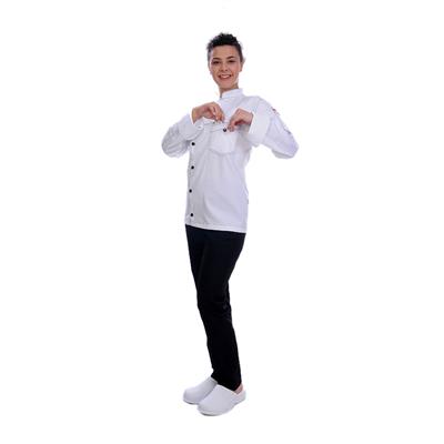Formteks Unisex Aşçı Ceket Harman Gabardin Beyaz