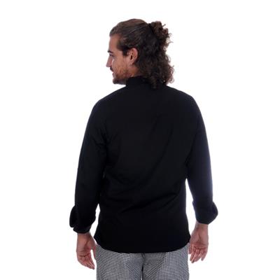 Formteks Unisex Aşçı Ceket Koltuk Altı Fileli Siyah