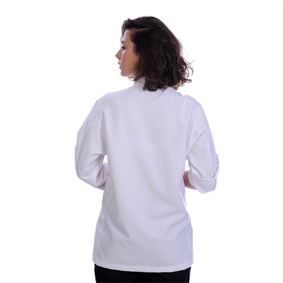 Formteks Unisex Aşçı Ceket Koltuk Altı Fileli Beyaz