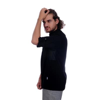 Formteks Unisex Aşçı Ceket Koltuk Altı Fileli Siyah