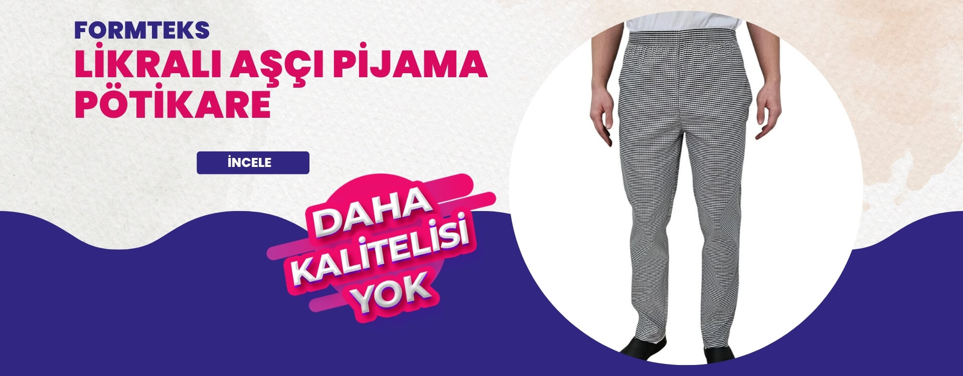 Likralı Aşçı Pijama