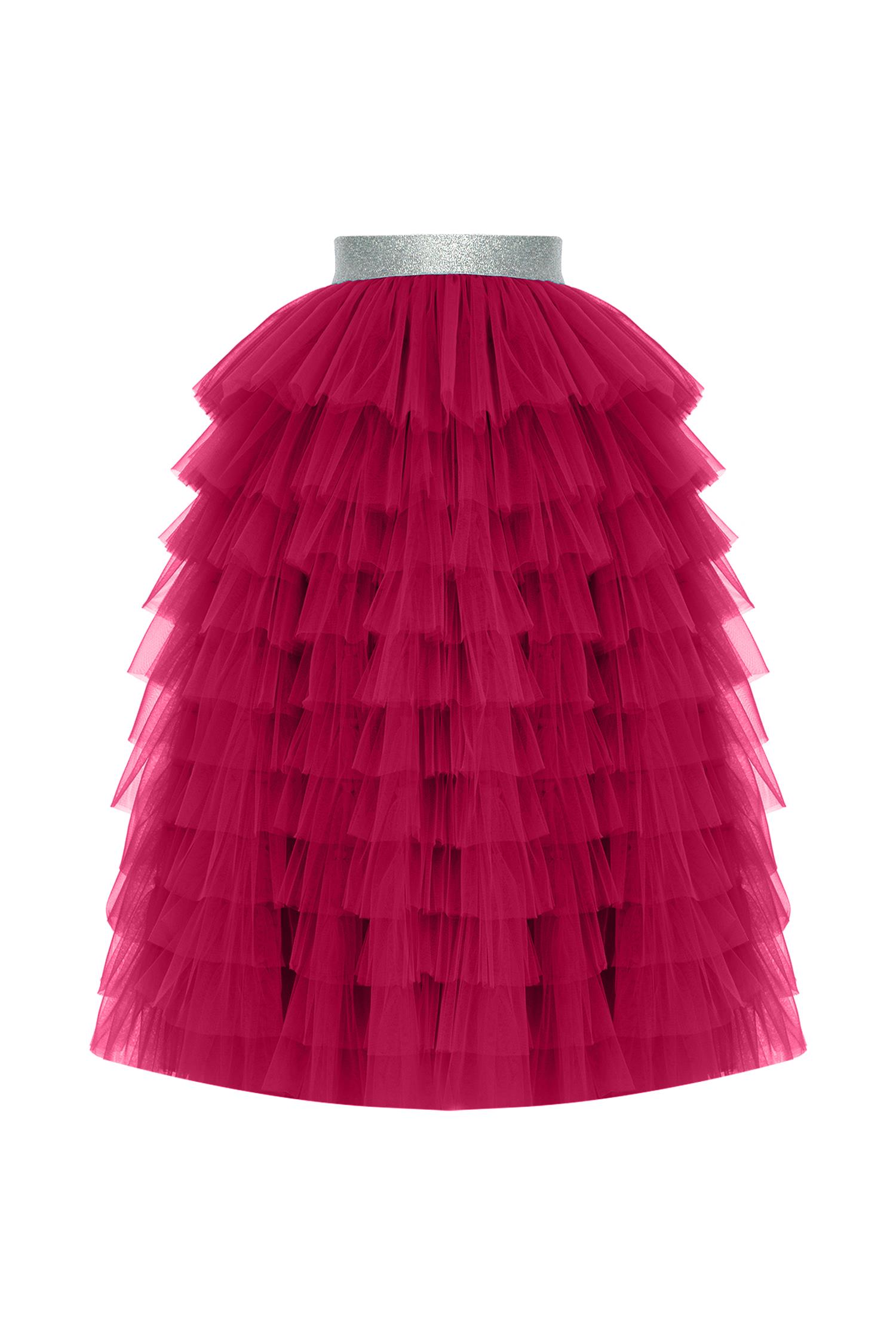 Barbie Ruffles Uzun Katlı Etek 