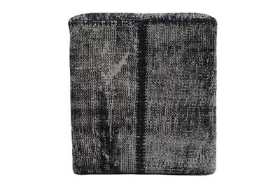 Madalyon Patchwork Puf Antrasit Küp