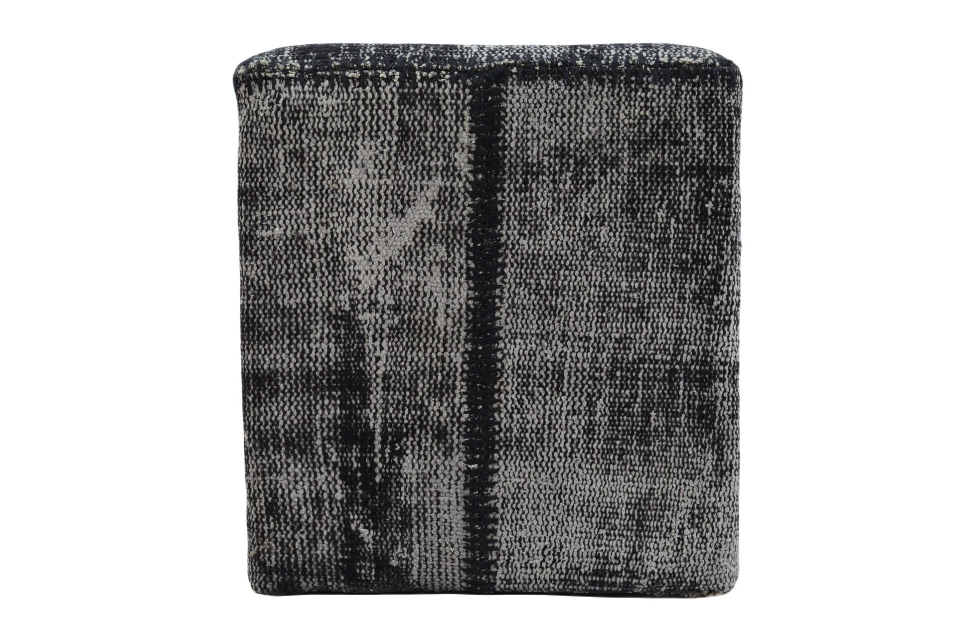 Madalyon Patchwork Puf Antrasit Küp