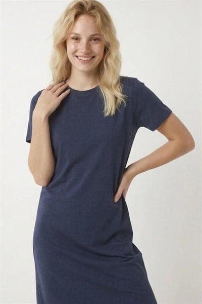 Kadın Lacivert Basic Modal Elbise