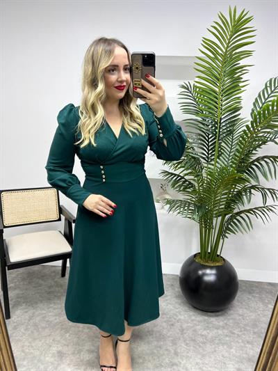 Adel Prenses Model Elbise Zümrüt