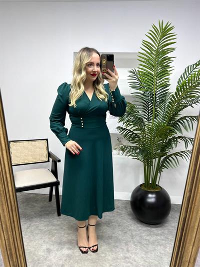 Adel Prenses Model Elbise Zümrüt