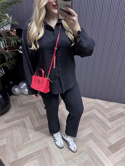 Adel Tensel Kumaş Takım Siyah