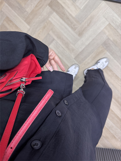 Adel Tensel Kumaş Takım Siyah