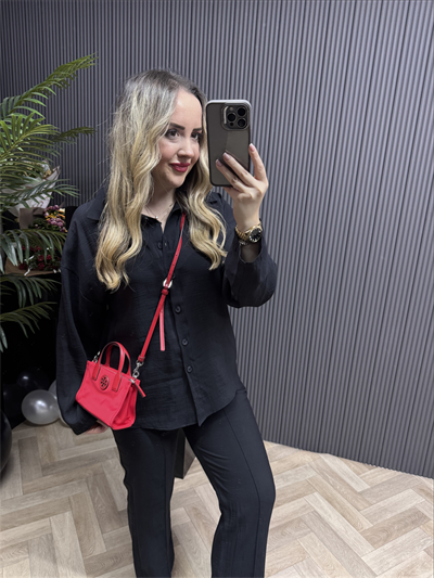 Adel Tensel Kumaş Takım Siyah