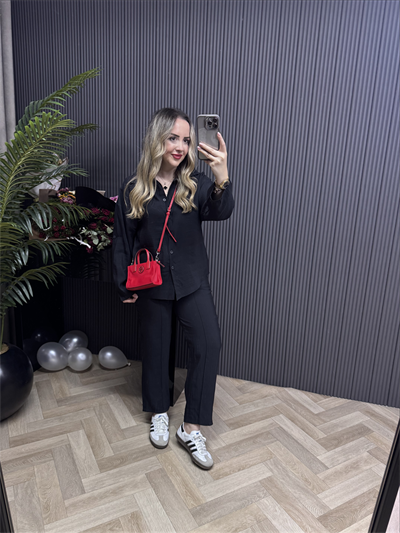 Adel Tensel Kumaş Takım Siyah