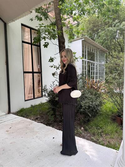 Almila Volanlı Tasarım Pilise Takım Siyah