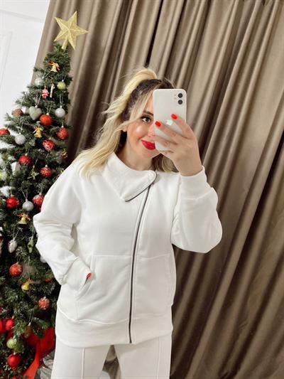 Asimetrik Detaylı Sweatshirt