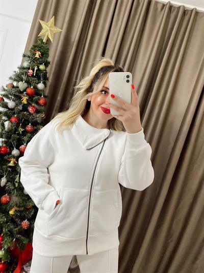 Asimetrik Detaylı Sweatshirt