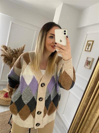 Baklava Desen Hirka Bej