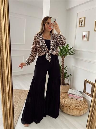 Beli Lastikli İspanyol Pantolon