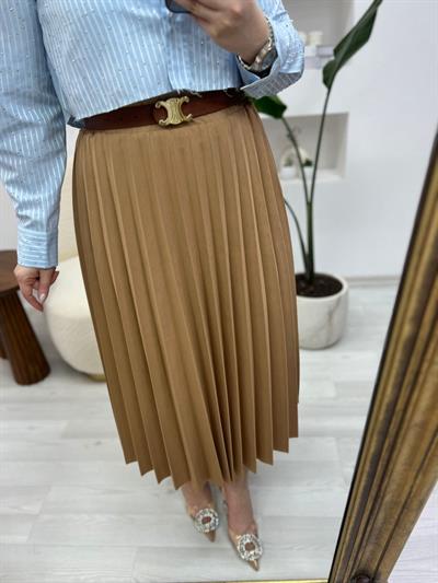 Beli Lastikli Piliseli Etek