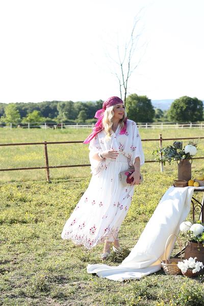 Bella Nakiş İşlemeli Premium İthal Takım Beyaz