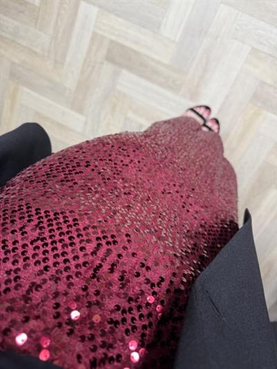 Bordo Midi Boy Payet Etek