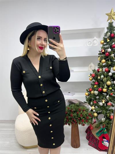 Çelik Triko Takım Siyah