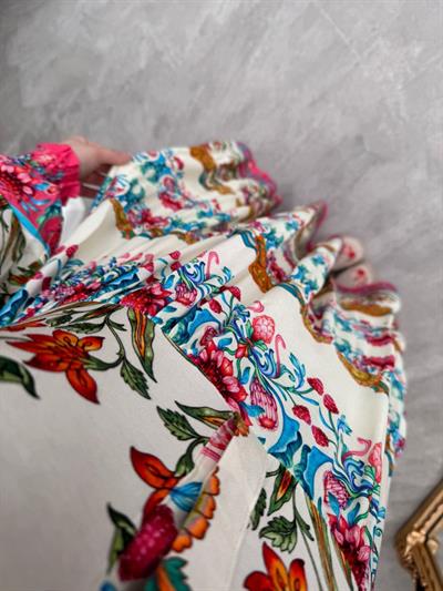 Çiçek Desenli Vira Elbise