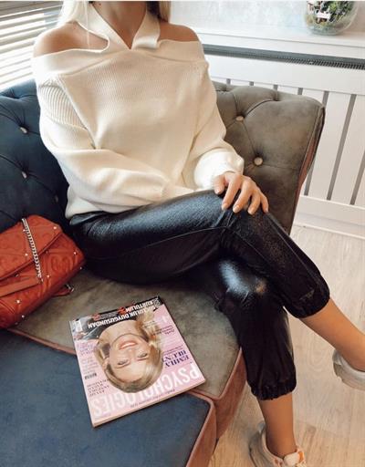 Deri Pantolon (Paça Ve Beli Lastiklidir(