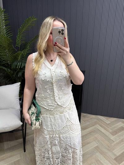 Düğmeli Fistolu İthal Yelek