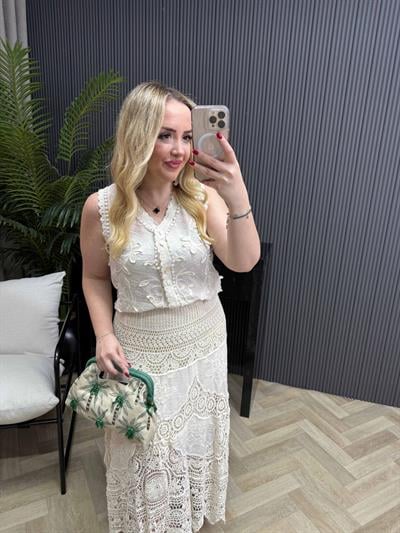 Düğmeli Fistolu İthal Yelek