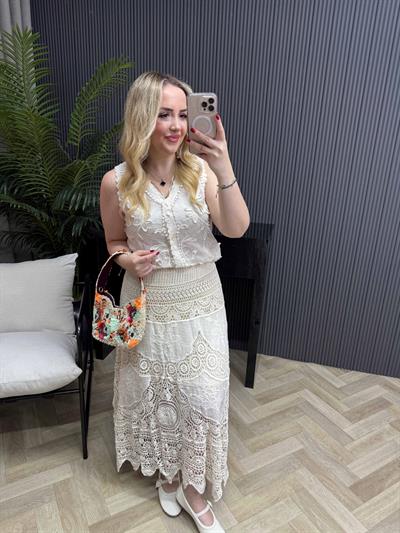 Düğmeli Fistolu İthal Yelek