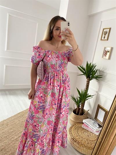 El Örgüsü Hasir Çanta Pembe Renk