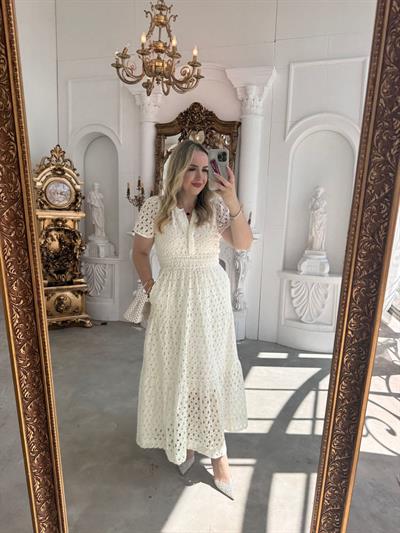 Emilly Fisto Elbise Beyaz