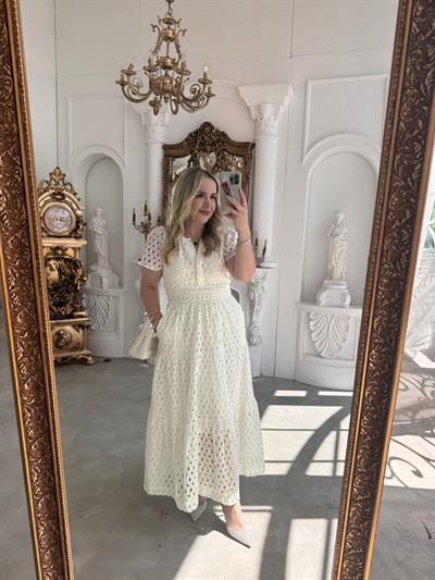 Emilly Fisto Elbise Beyaz