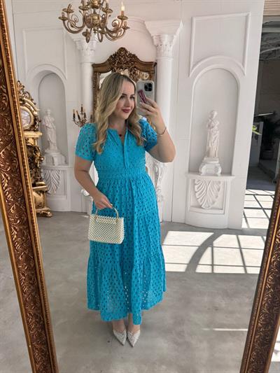 Emilly Fisto Elbise Mavi