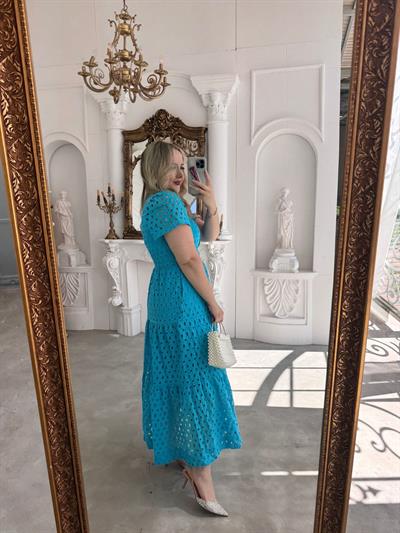 Emilly Fisto Elbise Mavi