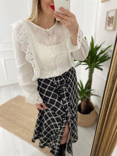 Firfir Fisto Detaylı Pamuk Kumaş Gömlek