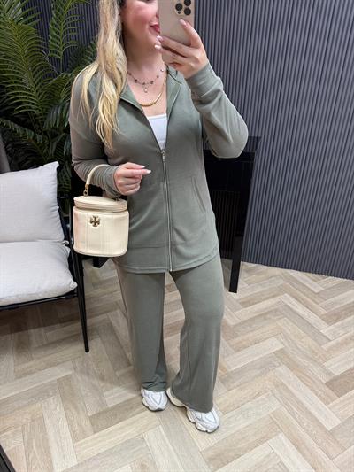 Hilda Kapüşonlu Orj Marka Model Takım Mint Yeşil