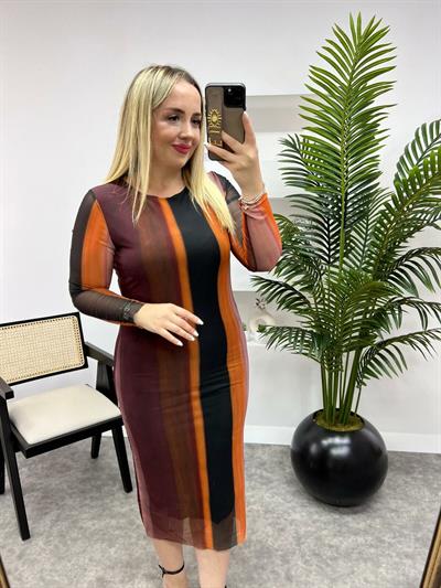 Kalem Model Tül Elbise