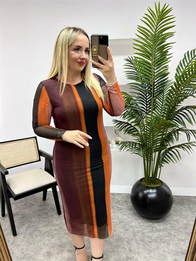 Kalem Model Tül Elbise