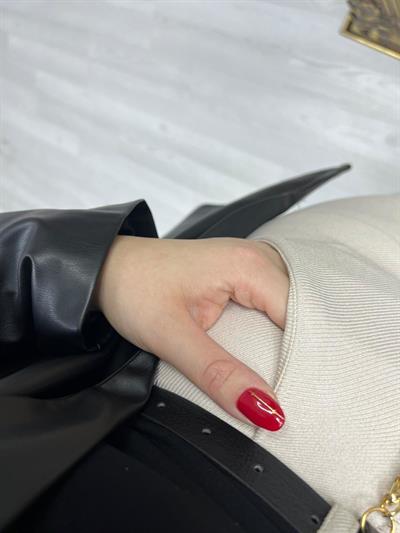 Kışlık Özel Doku Quzu Palazzo Pantolon Bej